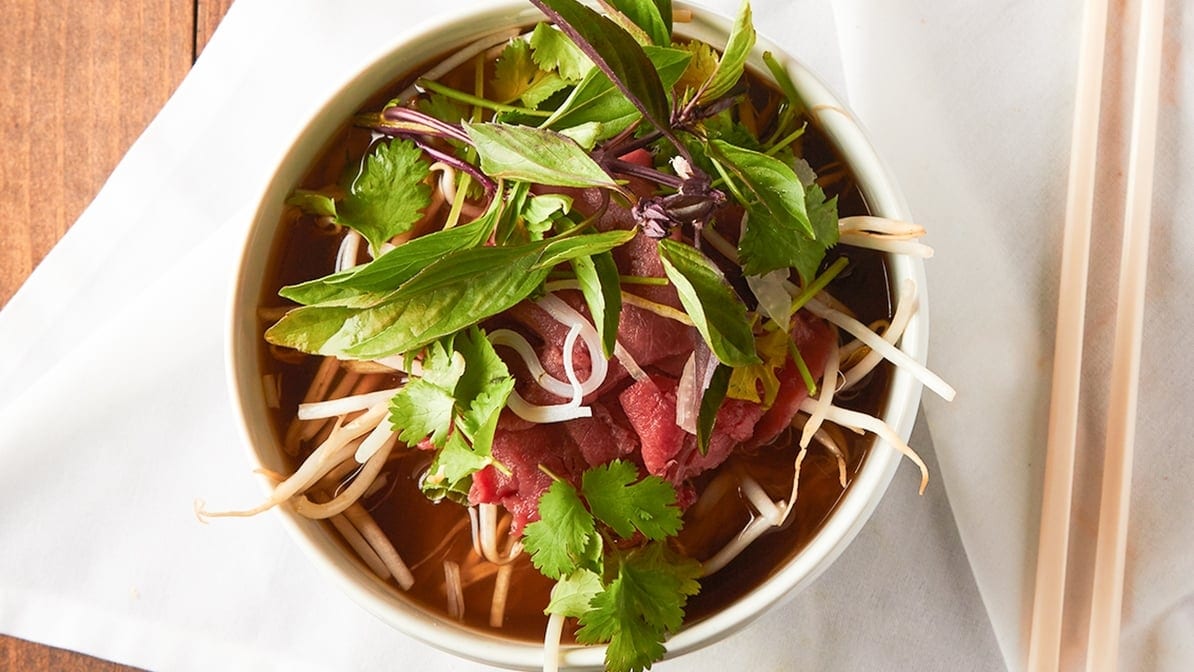 16. Phở Rare Ribeye Beef.