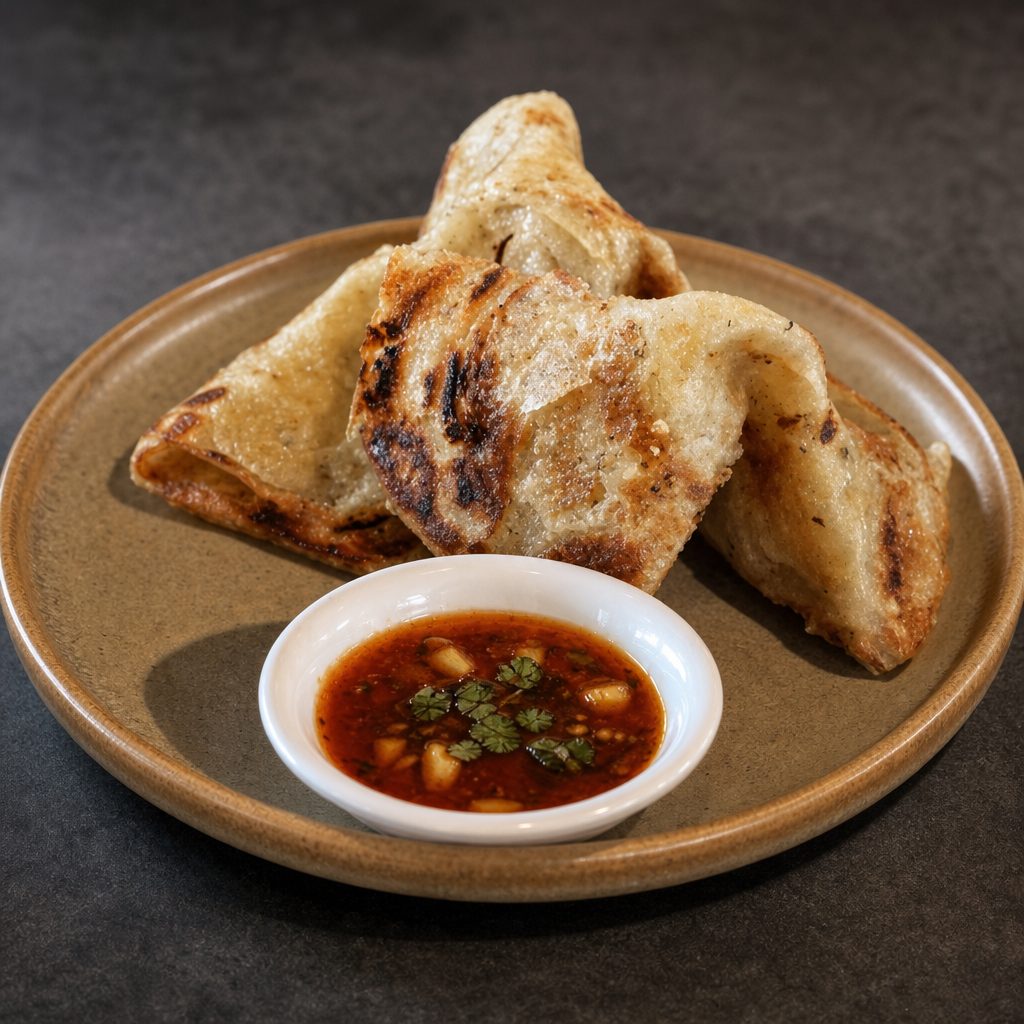 9. Signature Taiwanese Scallion Pancakes.