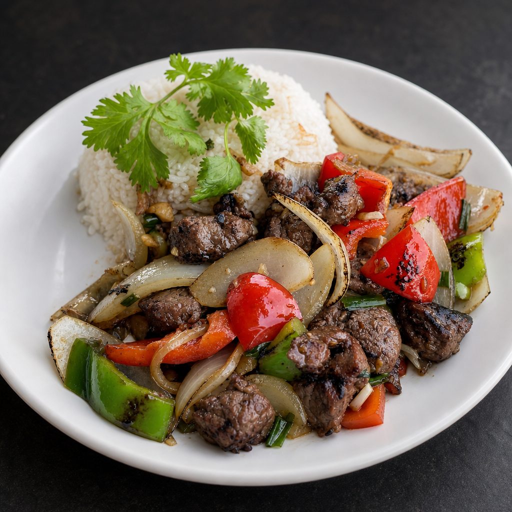 37. House Signature Shaken Beef - Bo Luc Lac.
