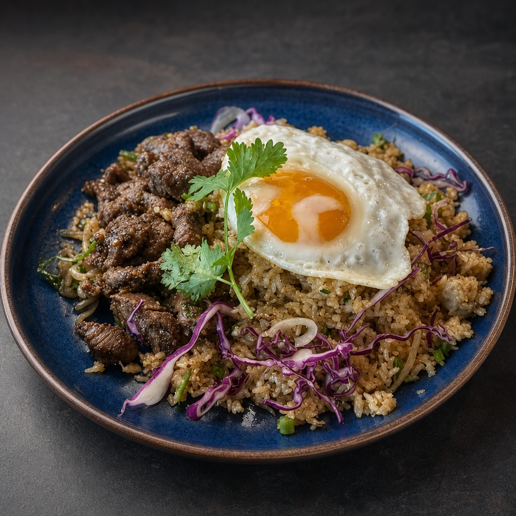 38. Signature Steak Filet Mignon Garlic Butter Fried Rice.
