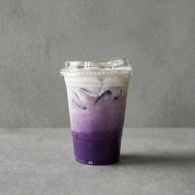 Coconut Taro Milk Tea (Decaf).