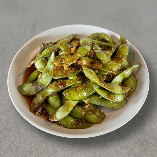 5. Spicy Sautéed Garlic Edamame.