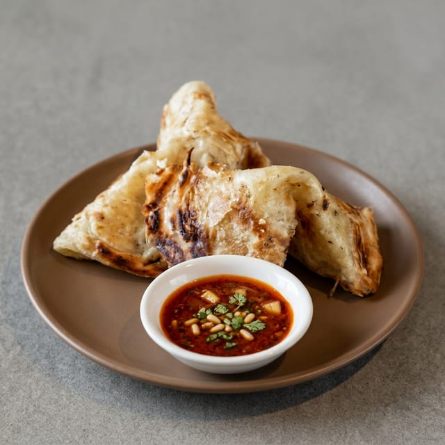 9. Signature Taiwanese Scallion Pancakes.