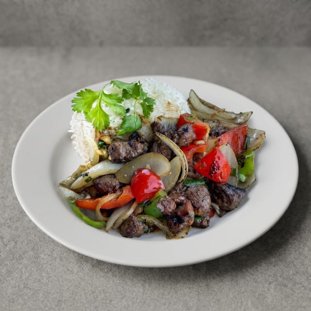 37. House Signature Shaken Beef - Bo Luc Lac.