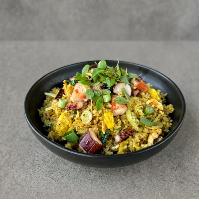 48. Original Octopus Curry Fried Rice.
